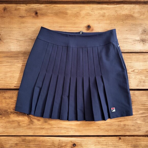 Fila Dresses & Skirts - FILA Navy Blue Pleated Tennis Active Skirt Size M NEW NWOT